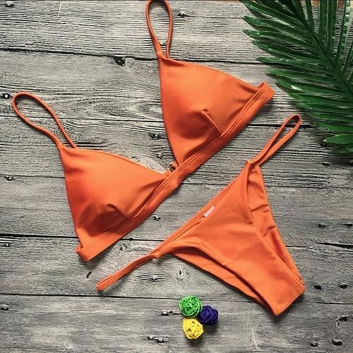 Women Push-up Bra Beach Bikini Set Swimwear